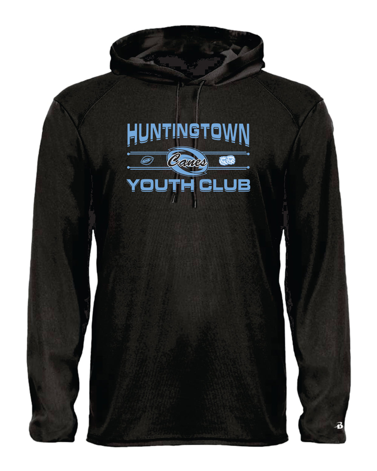 Hurricanes Badger Dri-Fit LS Hooded Shirt YOUTH