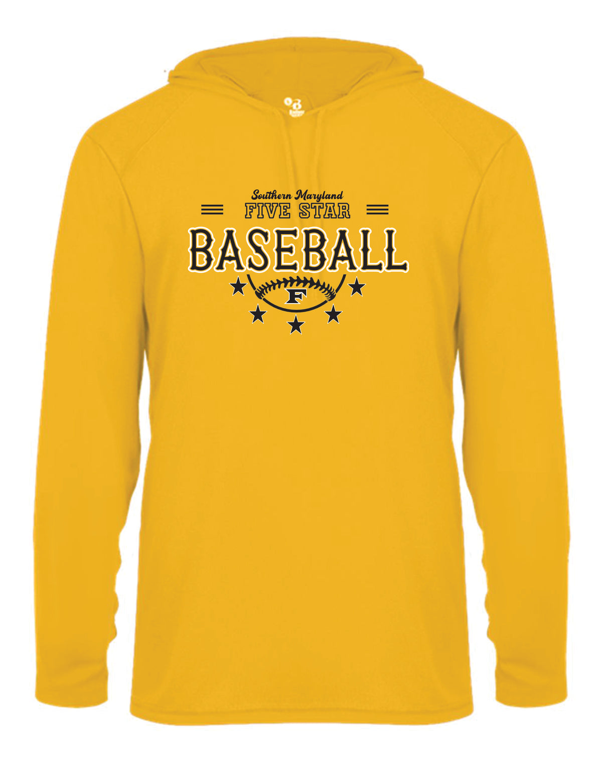 Five Star Long Sleeve Badger Hooded Dri-Fit Shirt