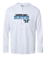 Load image into Gallery viewer, Tampa Bay Bats Long Sleeve Badger  Hooded Dri Fit Shirt-YOUTH
