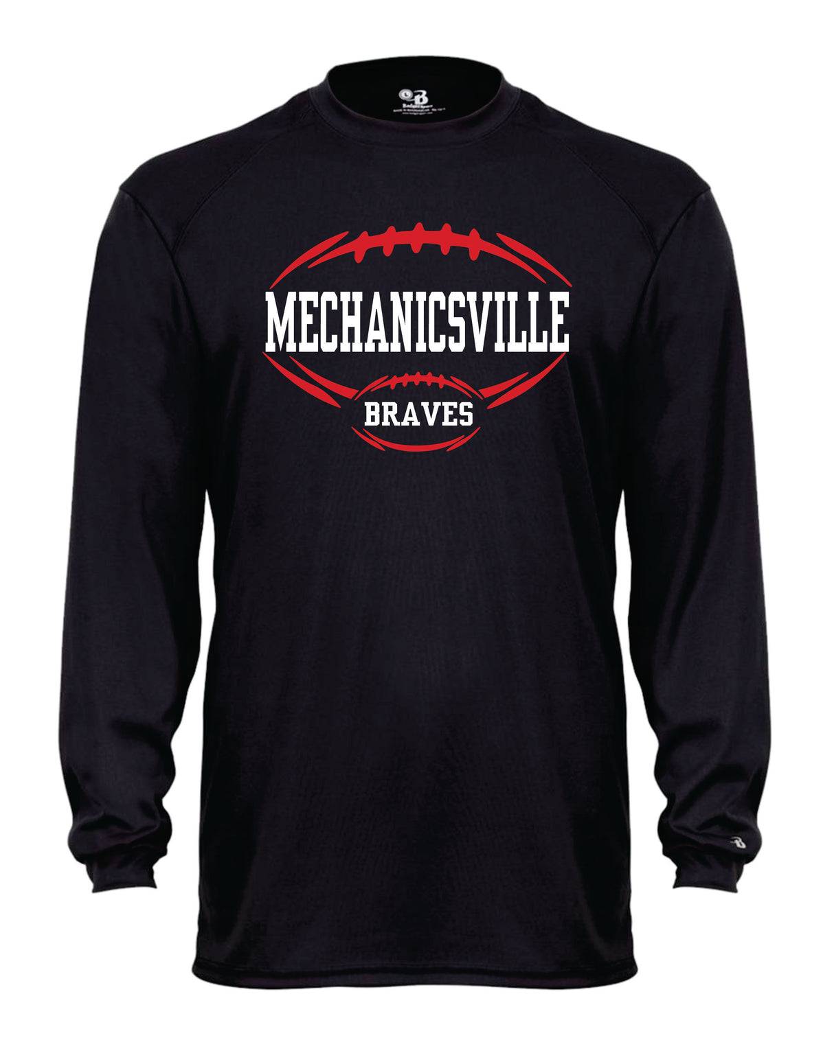 Mechanicsville Braves Long Sleeve Badger Dri Fit Shirt YOUTH
