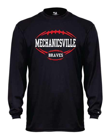 Mechanicsville Braves Long Sleeve Badger Dri Fit Shirt YOUTH