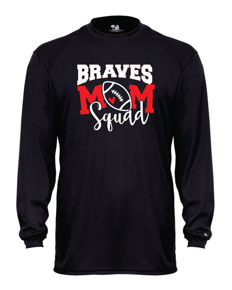Mechanicsville Braves Long Sleeve Badger Dri Fit Shirt-FOOTBALL MOM SQUAD