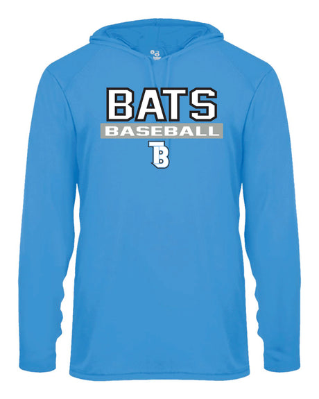 Tampa Bay Bats Long Sleeve Badger  Hooded Dri Fit Shirt