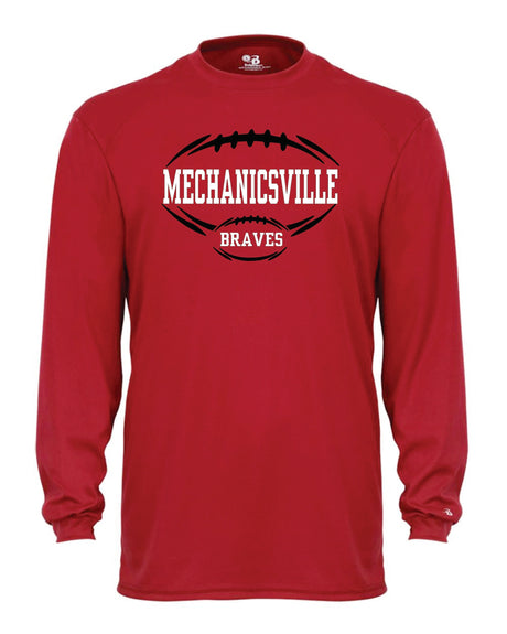 Mechanicsville Braves Long Sleeve Badger Dri Fit Shirt YOUTH