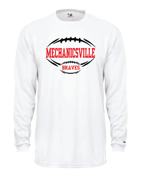 Mechanicsville Braves Long Sleeve Badger Dri Fit Shirt YOUTH