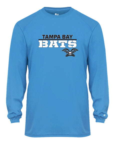 Tampa Bay Bats Long Sleeve Badger Dri Fit Shirt - YOUTH