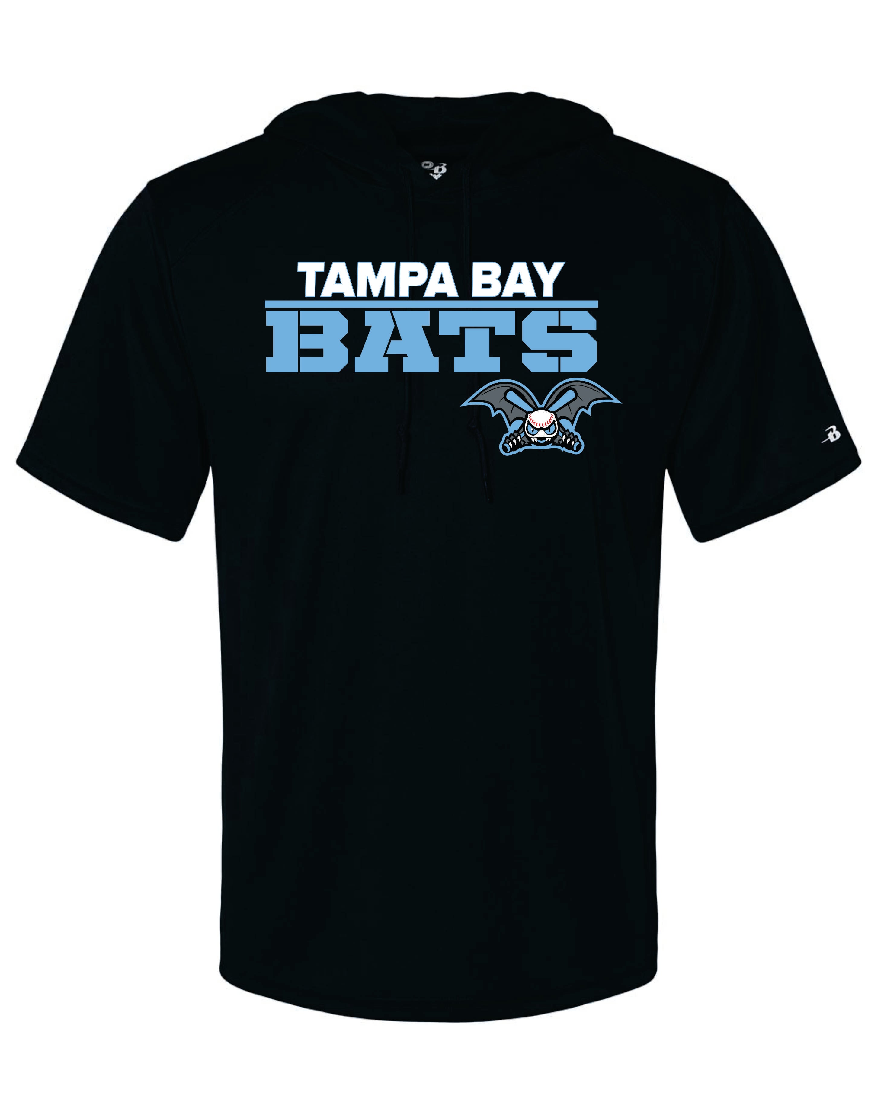 Tampa Bay Bats Braves Badger SS hooded shirt