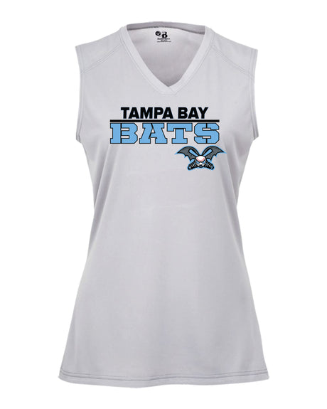Tampa Bay Bats Dri Fit Sleeveless V Neck - WOMEN
