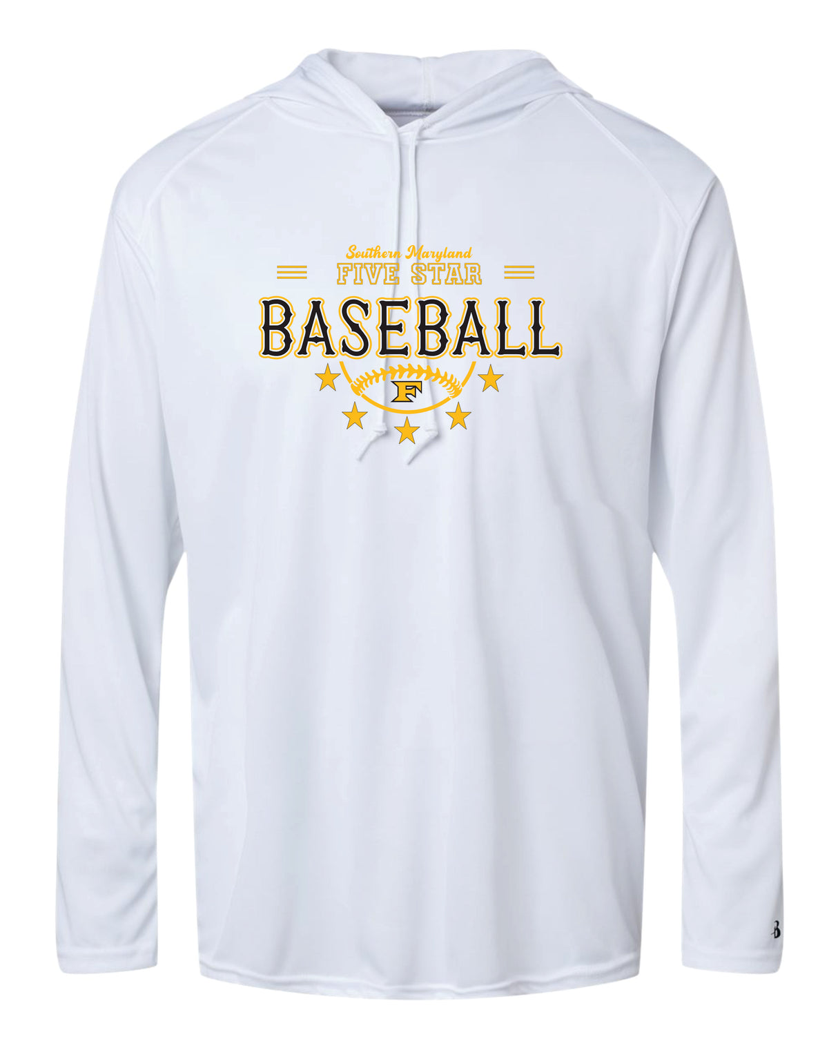 Five Star Long Sleeve Badger Hooded Dri-Fit Shirt