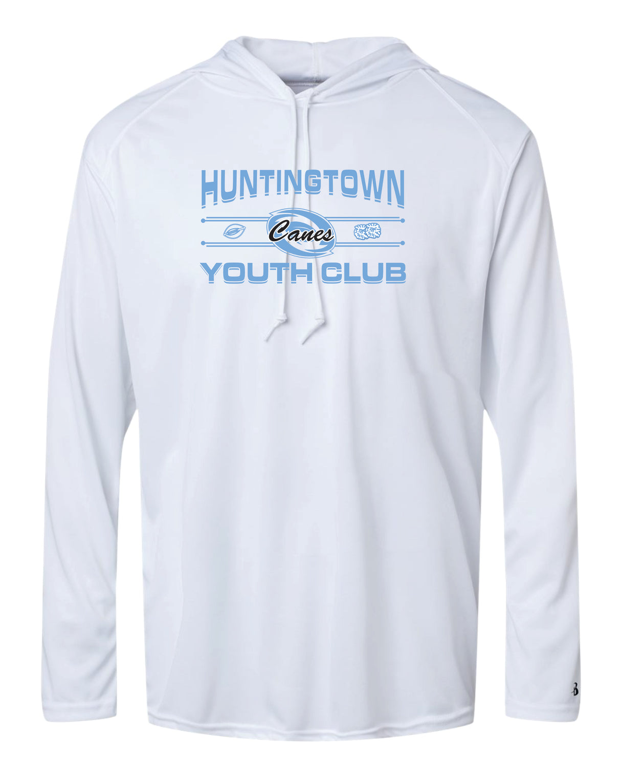 Hurricanes Badger Dri-Fit LS Hooded Shirt YOUTH