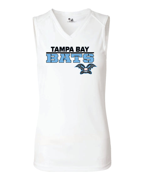 Tampa Bay Bats Dri Fit Sleeveless V Neck - WOMEN