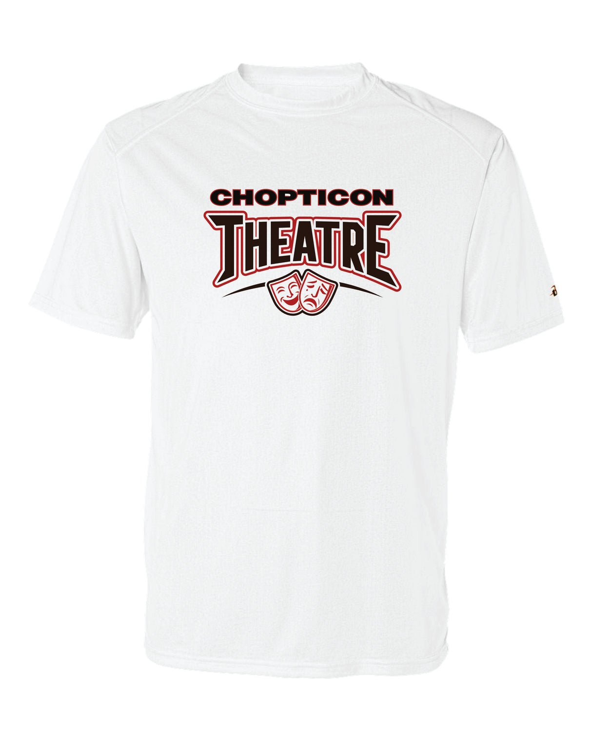 Chopticon Theatre Short Sleeve Badger Dri Fit Shirt Theatre Logo Women