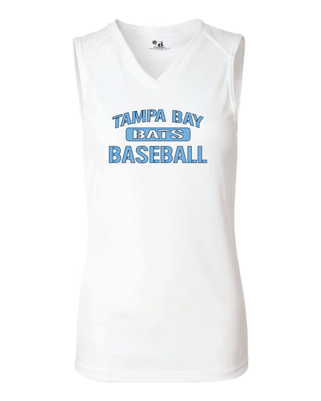 Tampa Bay Bats Dri Fit Sleeveless V Neck - WOMEN