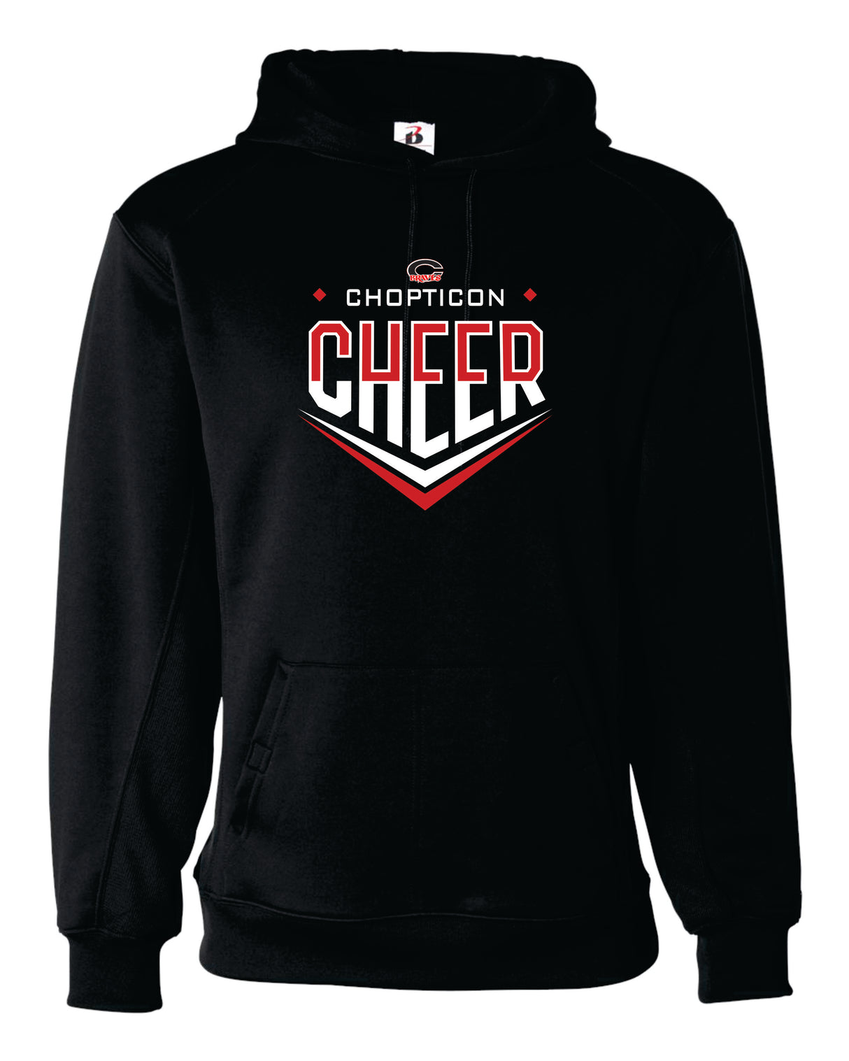 Chopticon Braves Cheer Badger Dri-fit Hoodie - Chopticon Cheer