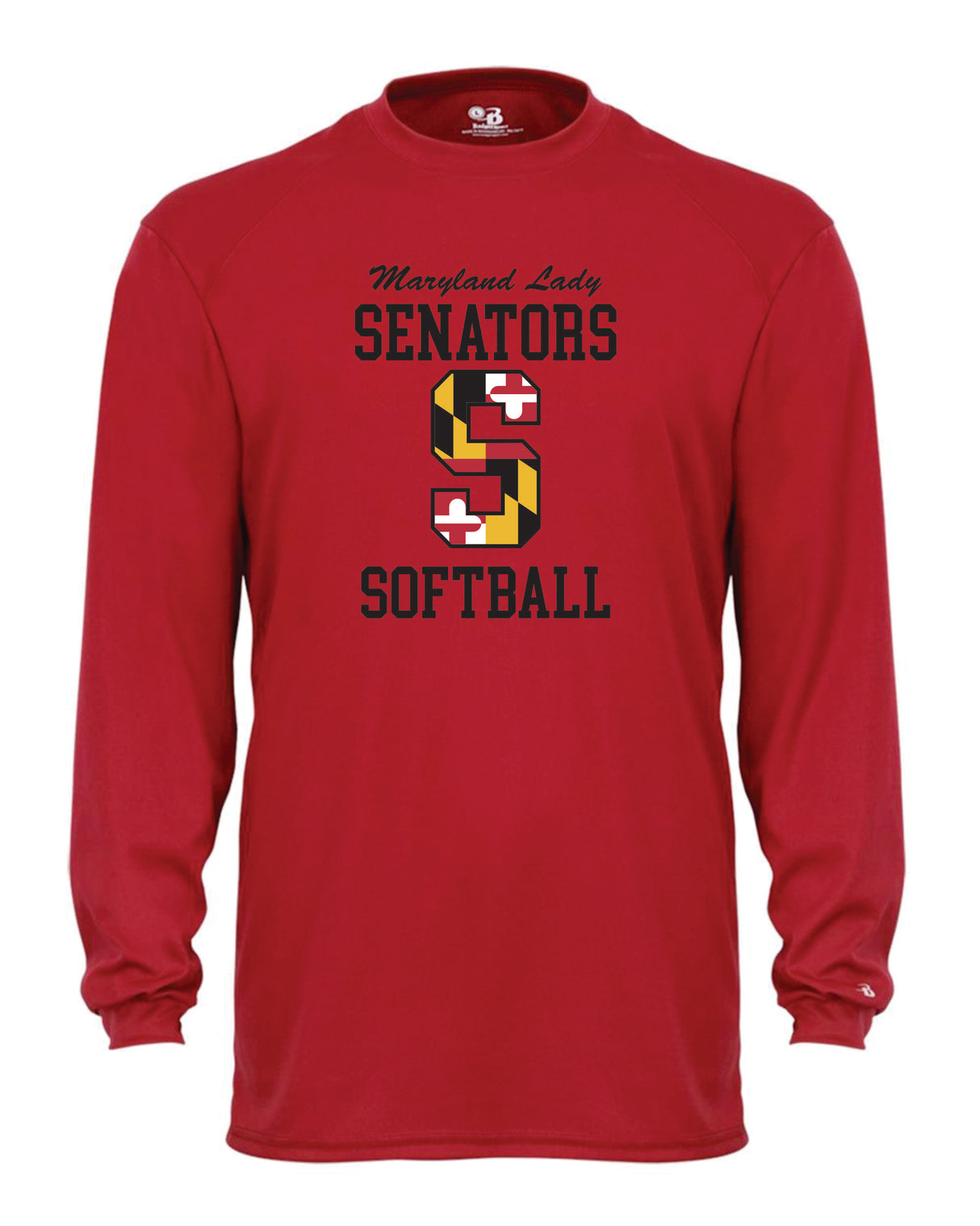 Senators Softball Long Sleeve Dri-Fit Shirt Big S Logo- Women