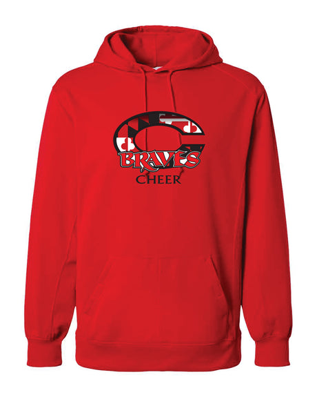 Chopticon Braves Cheer Badger Dri-fit Hoodie - MD Flag Braves