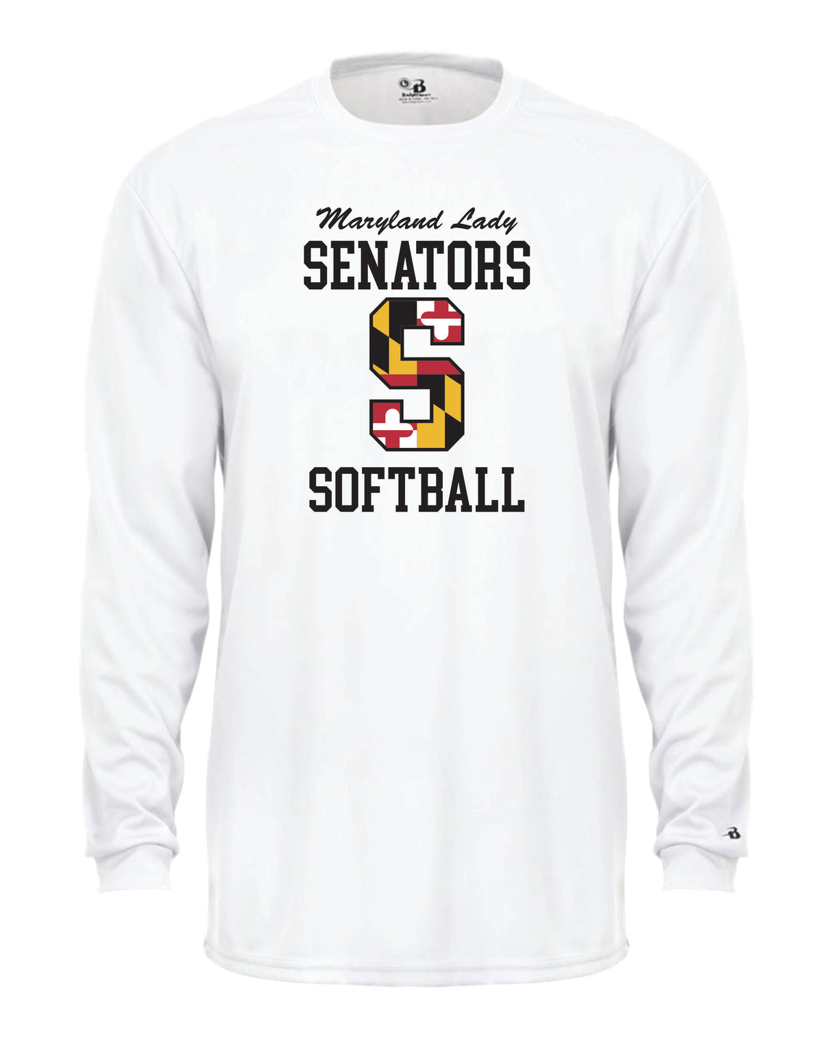 Senators Softball Long Sleeve Dri-Fit Shirt Big S Logo