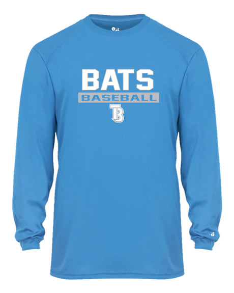 Tampa Bay Bats Long Sleeve Badger Dri Fit Shirt - YOUTH