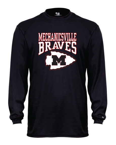 Mechanicsville Braves Long Sleeve Badger Dri Fit Shirt