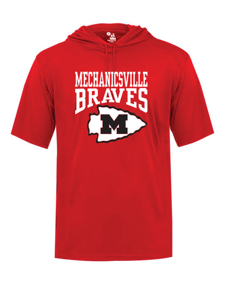 Mechanicsville Braves Badger SS hooded shirt