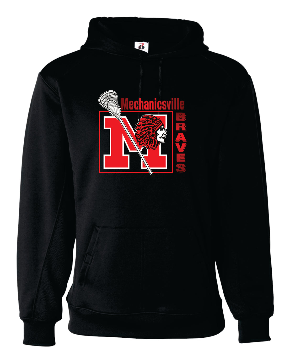 Mechanicsville Braves Badger Dri-fit Hoodie - LAX