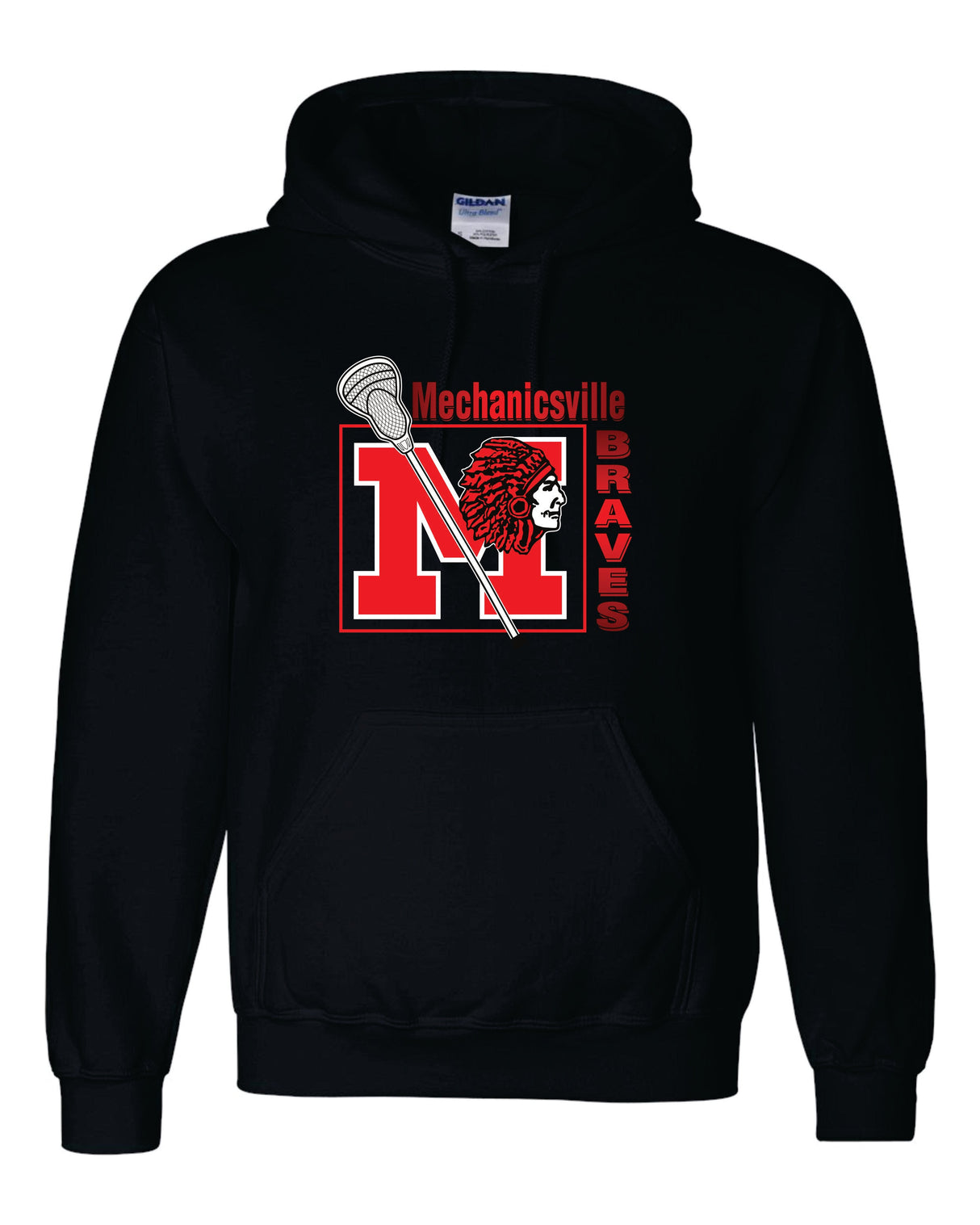 Mechanicsville Braves Gildan/Jerzee 50/50 Hoodie - LAX YOUTH