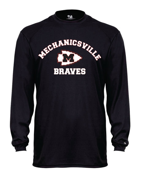 Mechanicsville Braves Long Sleeve Badger Dri Fit Shirt