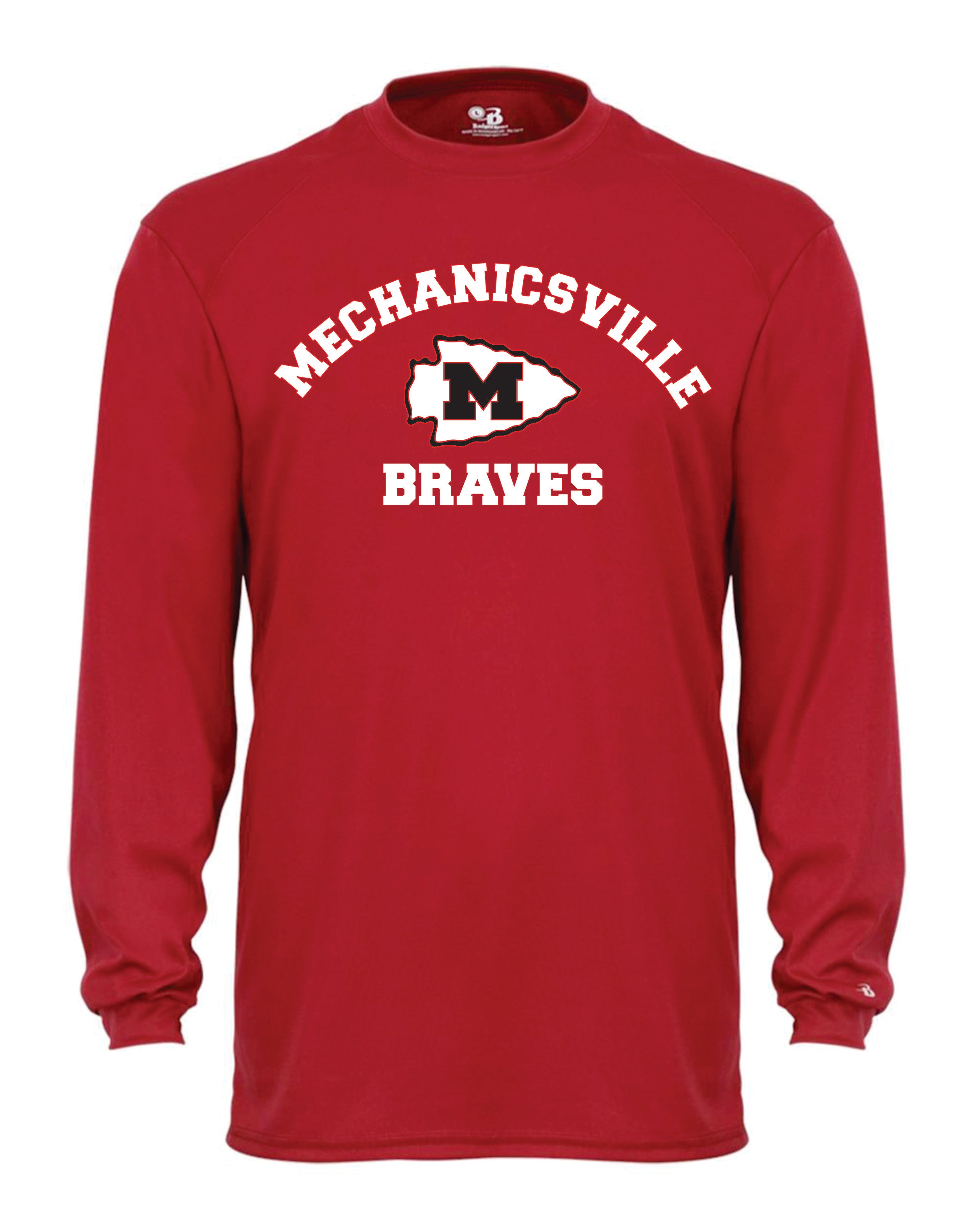 Mechanicsville Braves Long Sleeve Badger Dri Fit Shirt