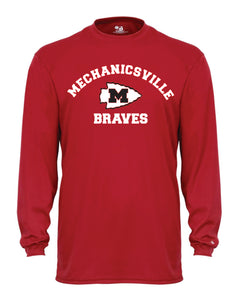 Mechanicsville Braves Long Sleeve Badger Dri Fit Shirt