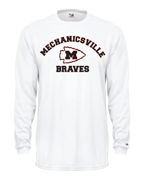 Mechanicsville Braves Long Sleeve Badger Dri Fit Shirt