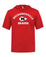 Load image into Gallery viewer, Mechanicsville Braves Badger SS hooded shirt
