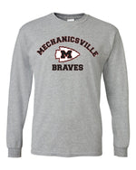 Load image into Gallery viewer, Mechanicsville Braves 50/50 Long Sleeve T-Shirts
