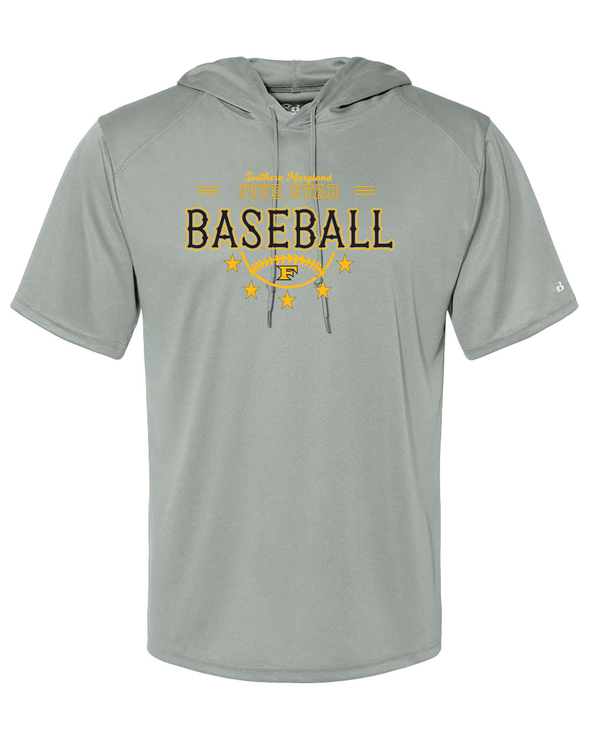Five Star Badger Dri-Fit SS Hooded Shirt - Half Ball