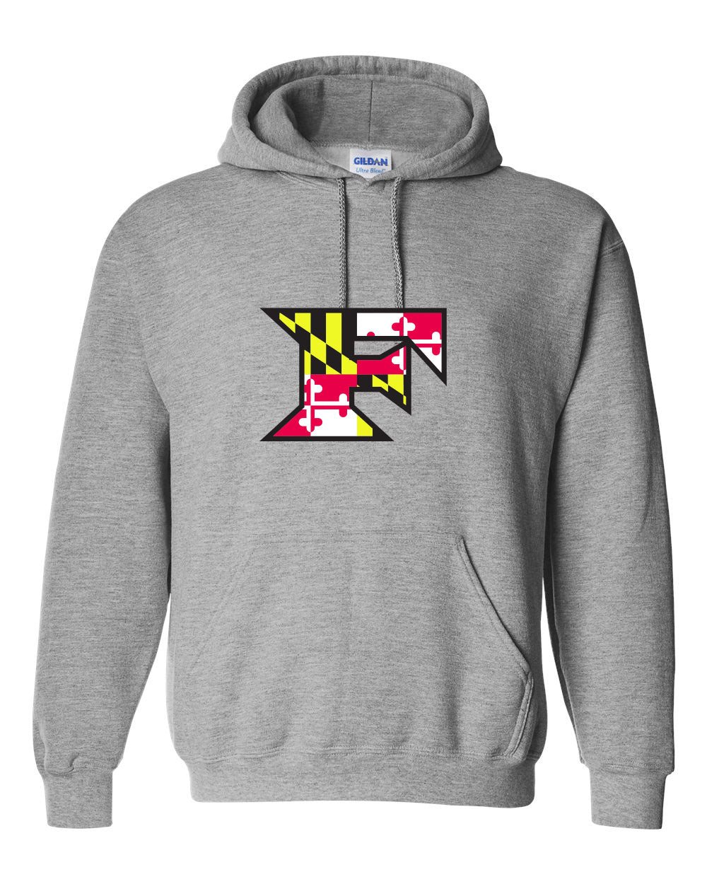 Five Star Gildan/Jerzee 50/50 Hoodie - Maryland Larger Logo