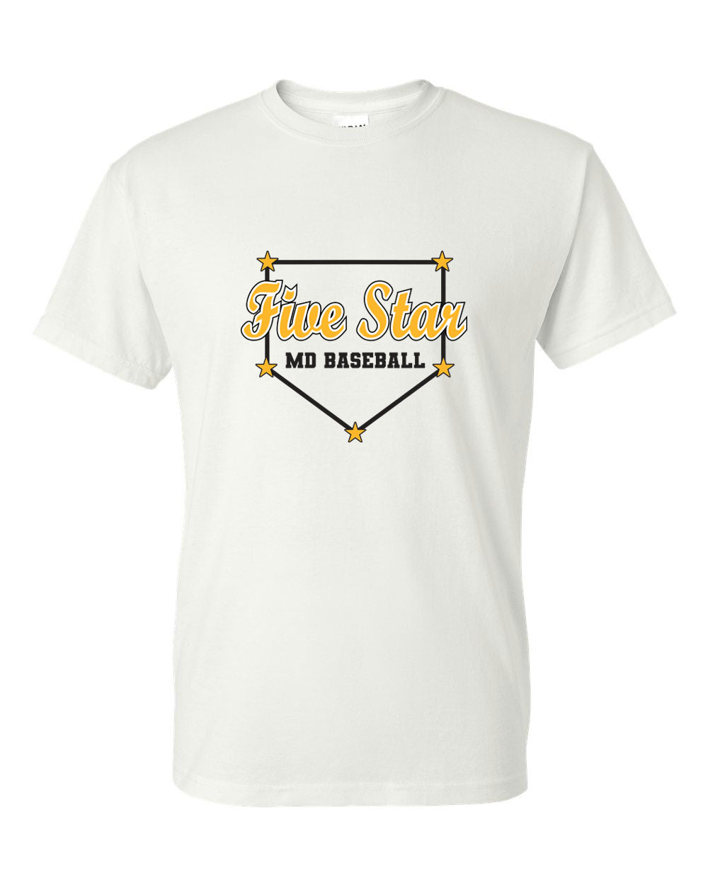 Five Star Gildan/Jerzee 50/50 SS T-Shirt - Home Plate - YOUTH