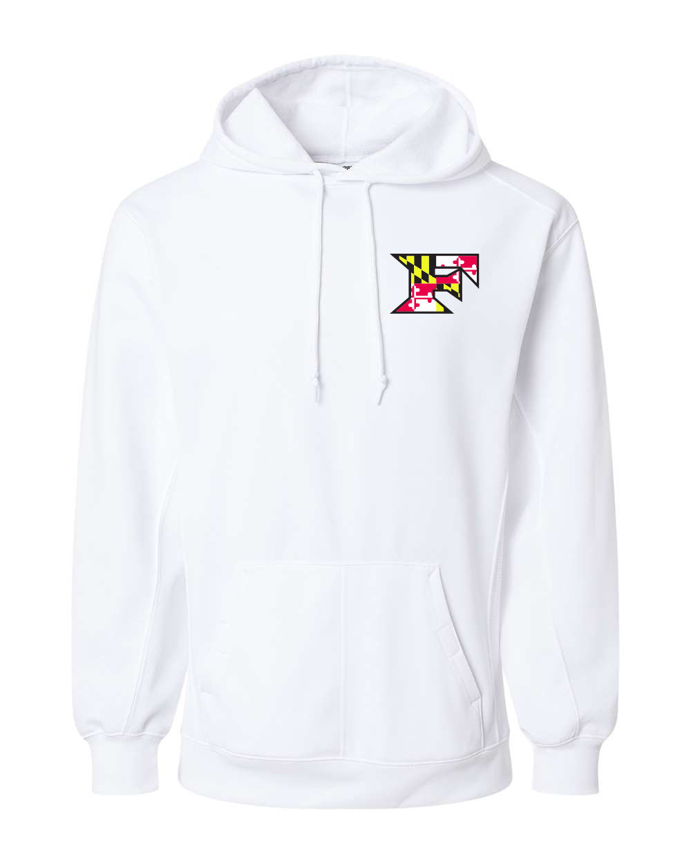 Five Star Badger Dri-Fit LS Hooded Shirt - Maryland Chest Logo - WOMEN