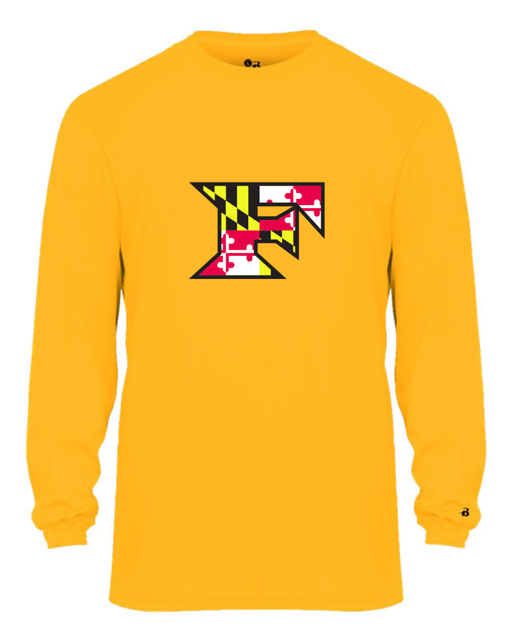 Five Star Badger Dri-Fit LS T-Shirt - Maryland Larger Logo - YOUTH