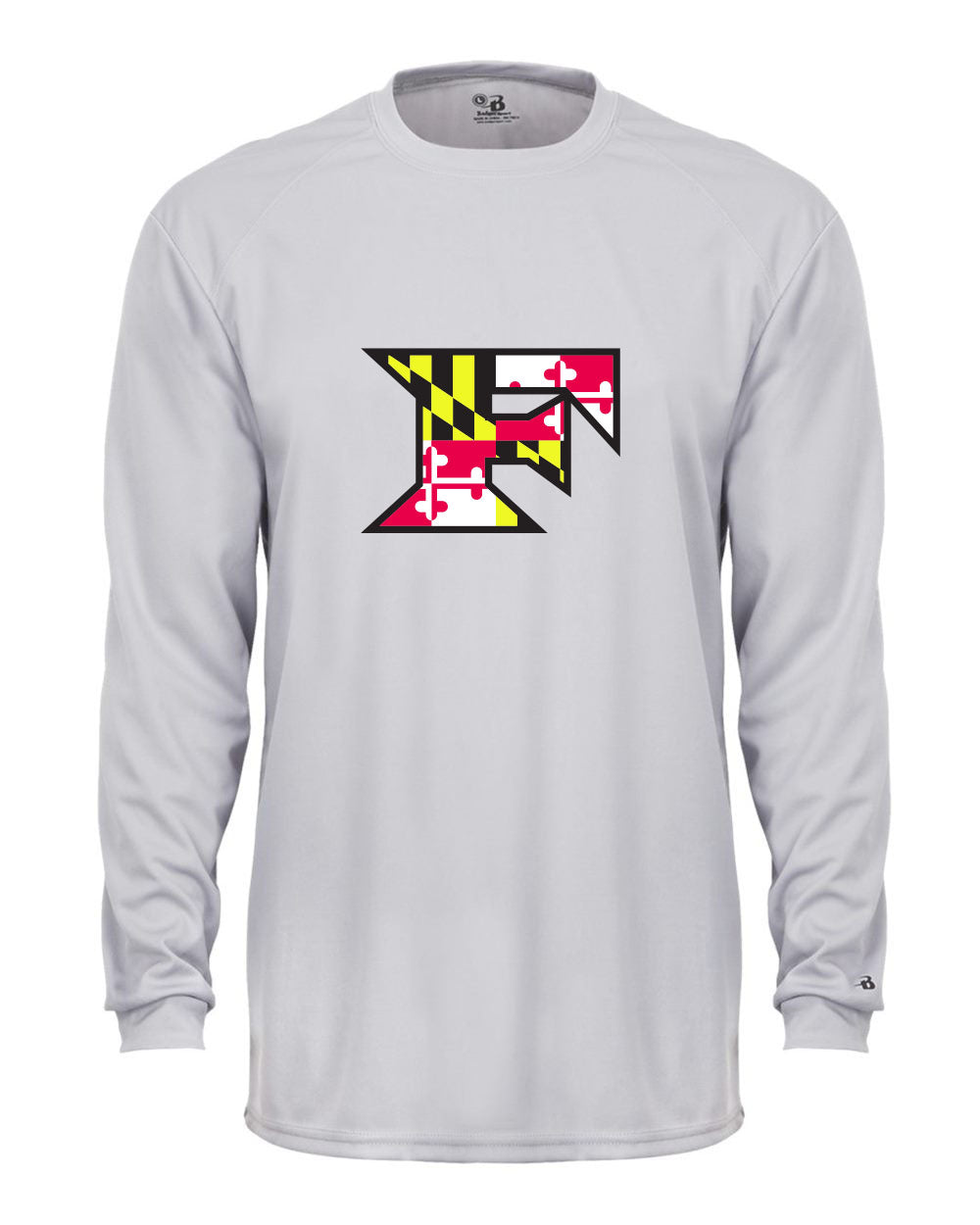 Five Star Badger Dri-Fit LS T-Shirt - Maryland Larger Logo - YOUTH