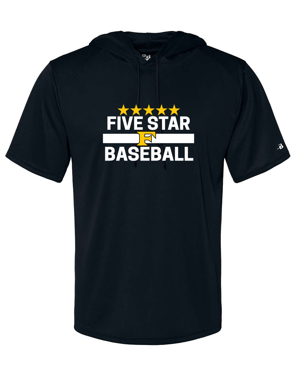 Five Star Badger Dri-Fit SS Hooded Shirt - Five Star