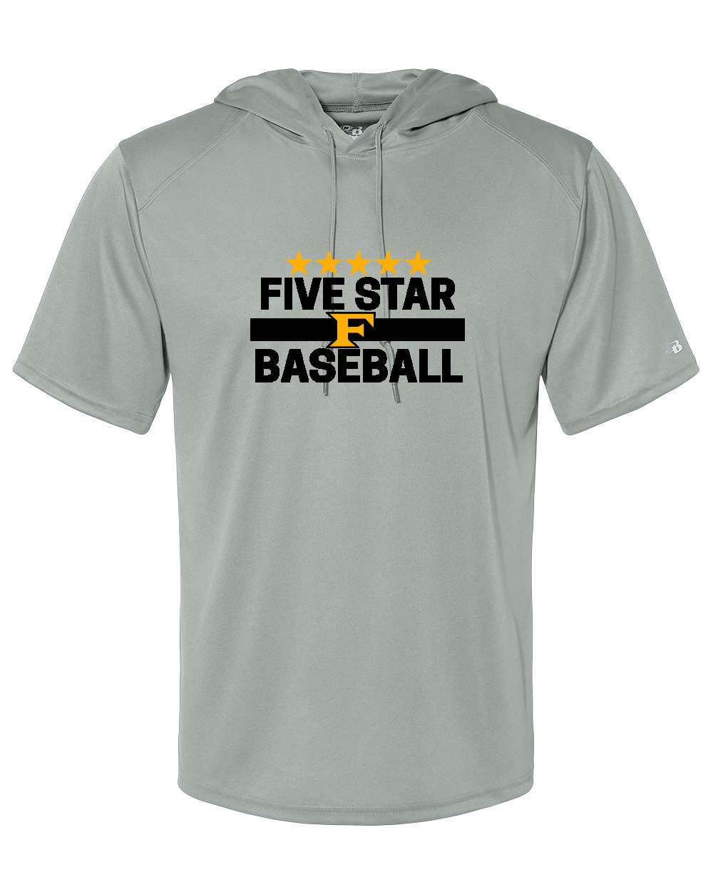 Five Star Badger Dri-Fit SS Hooded Shirt - Five Star