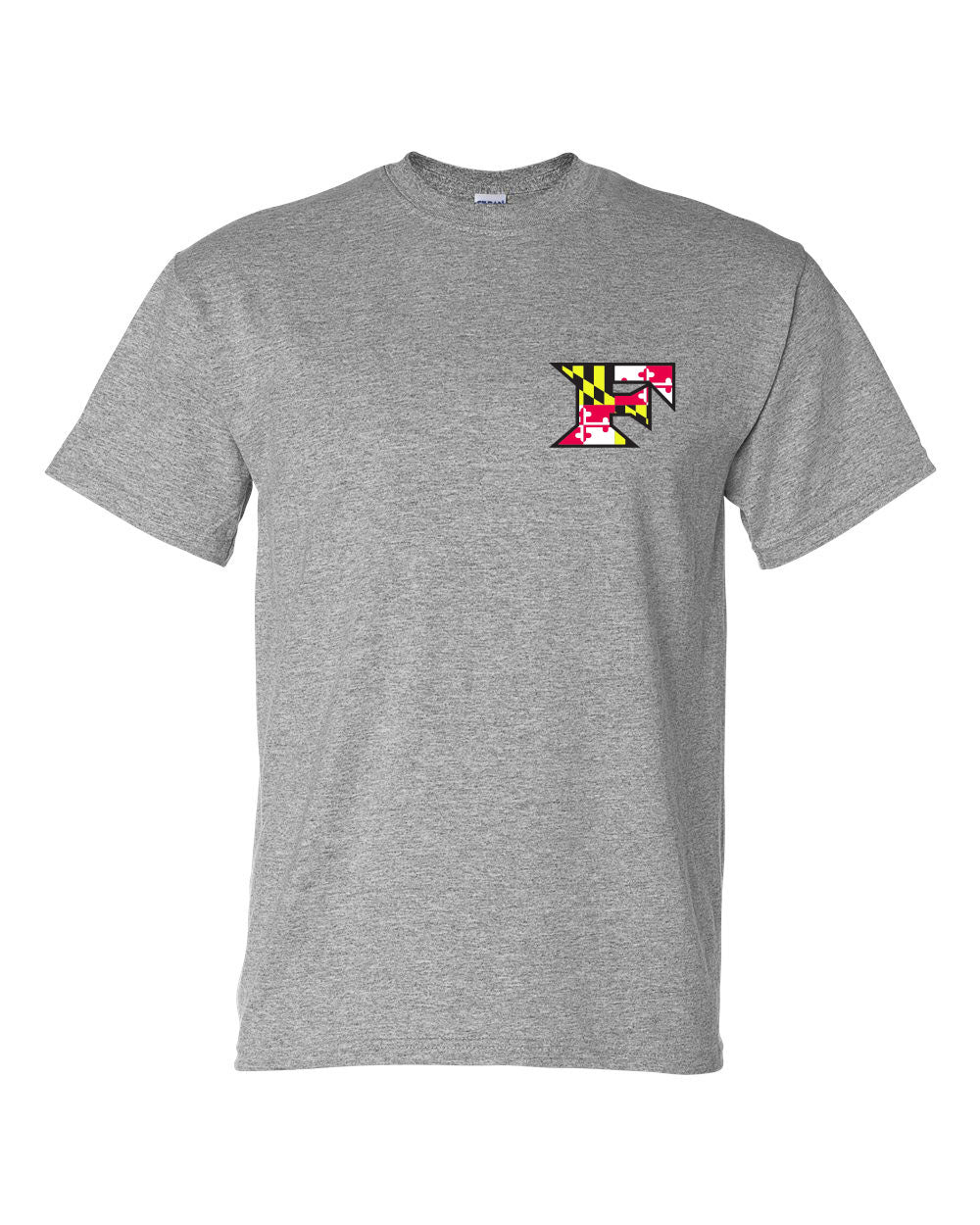 Five Star Gildan/Jerzee 50/50 SS T-Shirt - Maryland Chest Logo