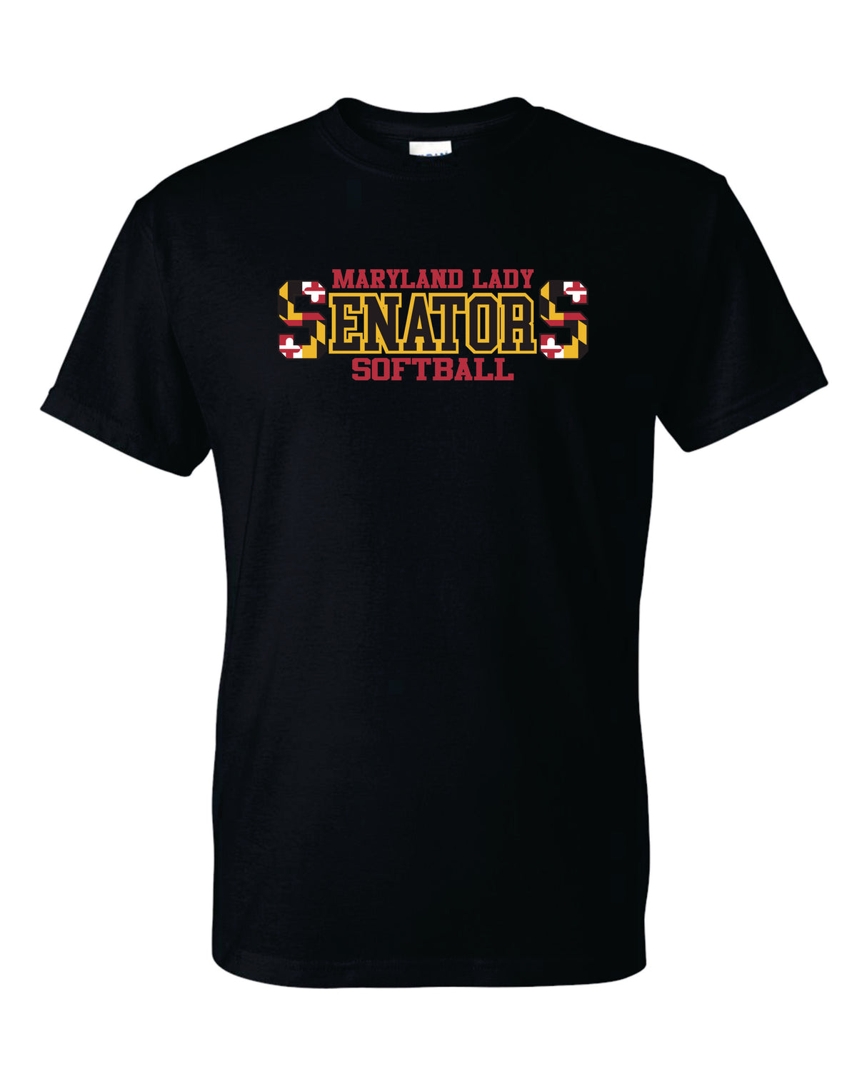 Lady Senators Short Sleeve T-Shirt 50/50 Blend Double S Logo YOUTH
