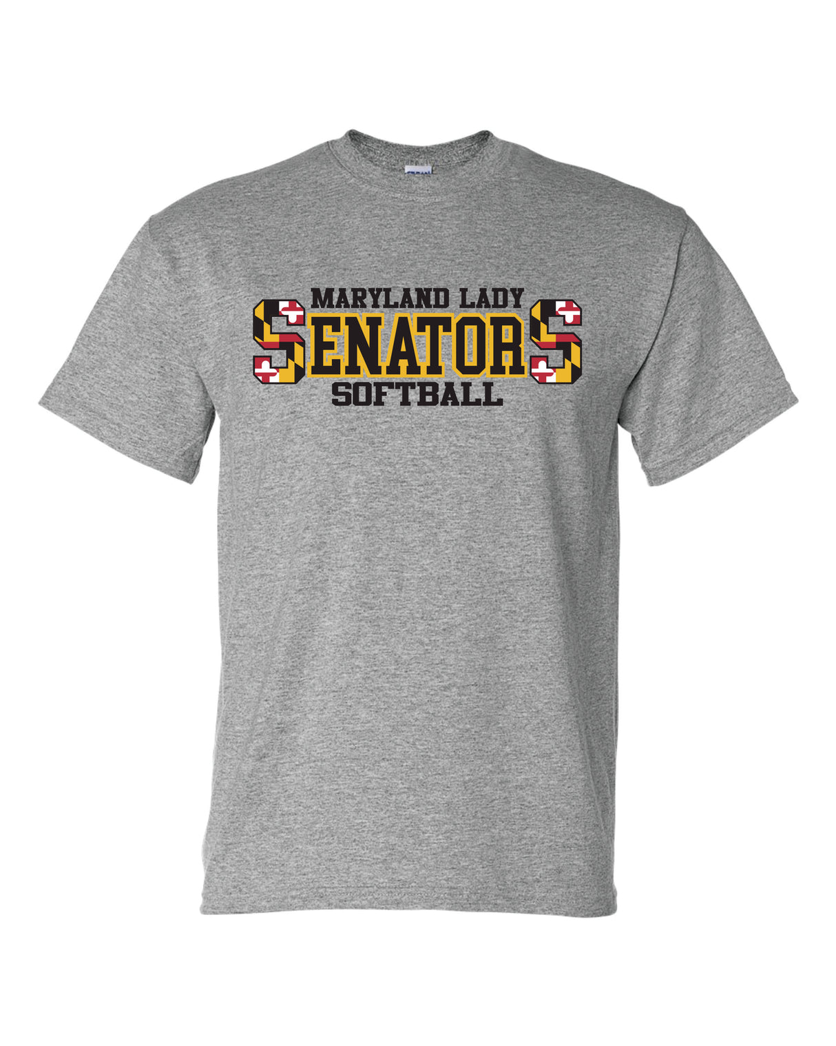 Lady Senators Short Sleeve T-Shirt 50/50 Blend Double S Logo YOUTH