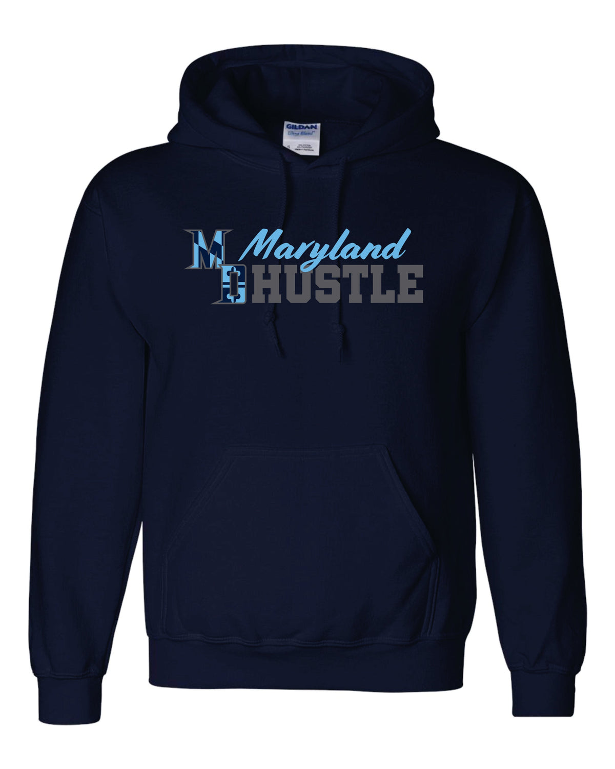 MD HUSTLE Gildan/Jerzee 50/50 Hoodie - Maryland Hustle logo
