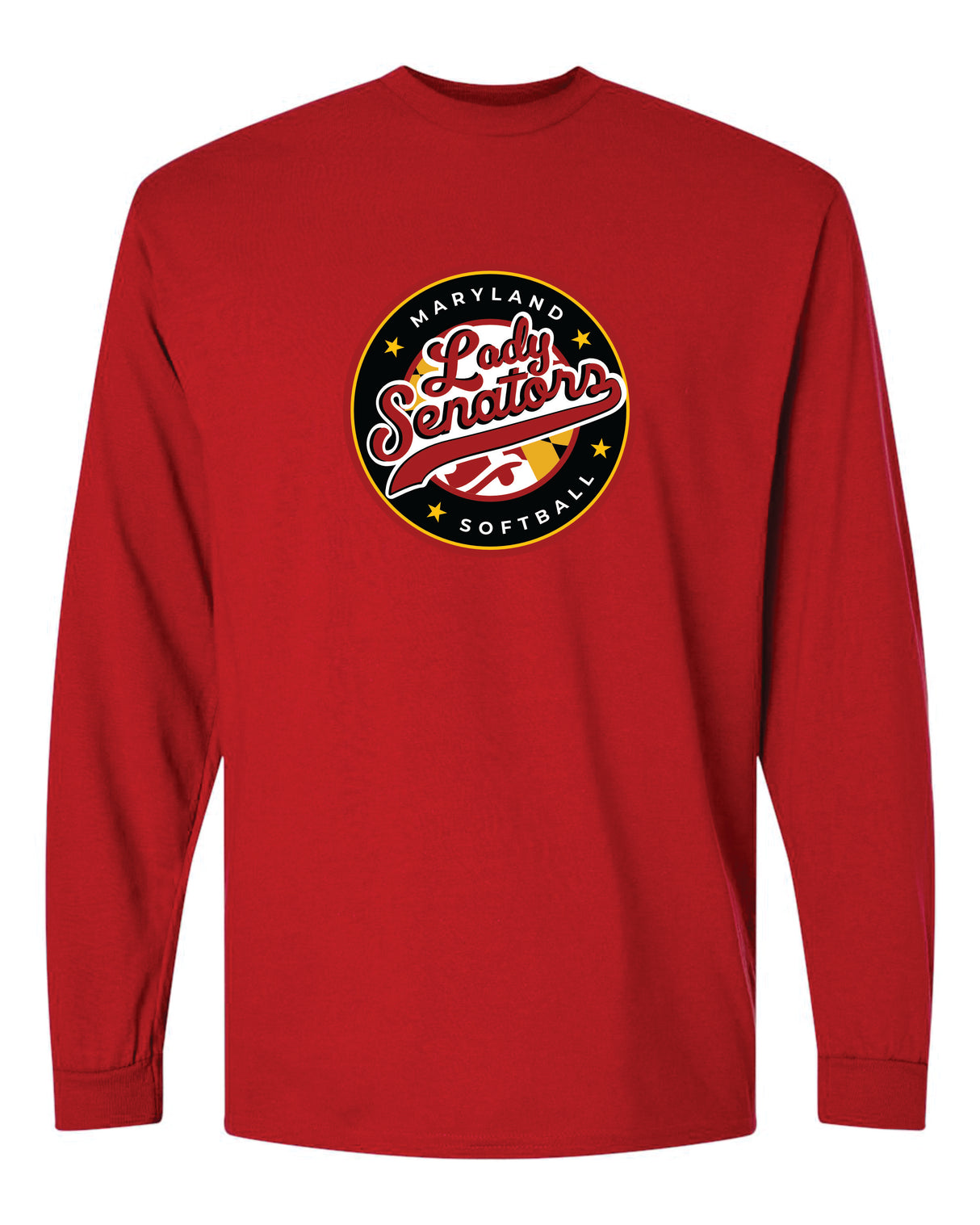 Lady Senators Long Sleeve T-Shirt 50/50 Blend-Circle Logo YOUTH