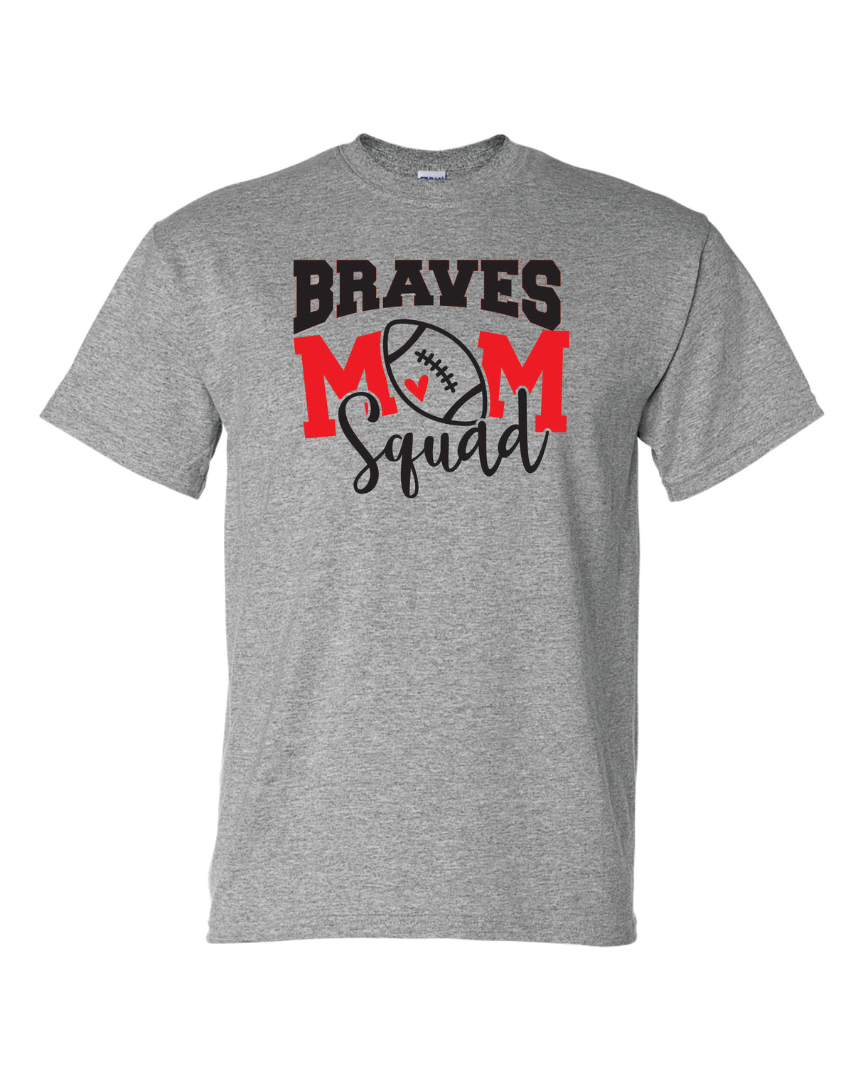 Mechanicsville Braves Short Sleeve T-Shirt 50/50 Blend-FOOTBALL MOM SQUAD