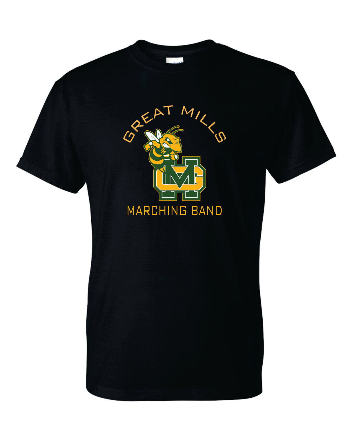 Great Mills Marching Band Short Sleeve T-Shirt 50/50 Blend YOUTH