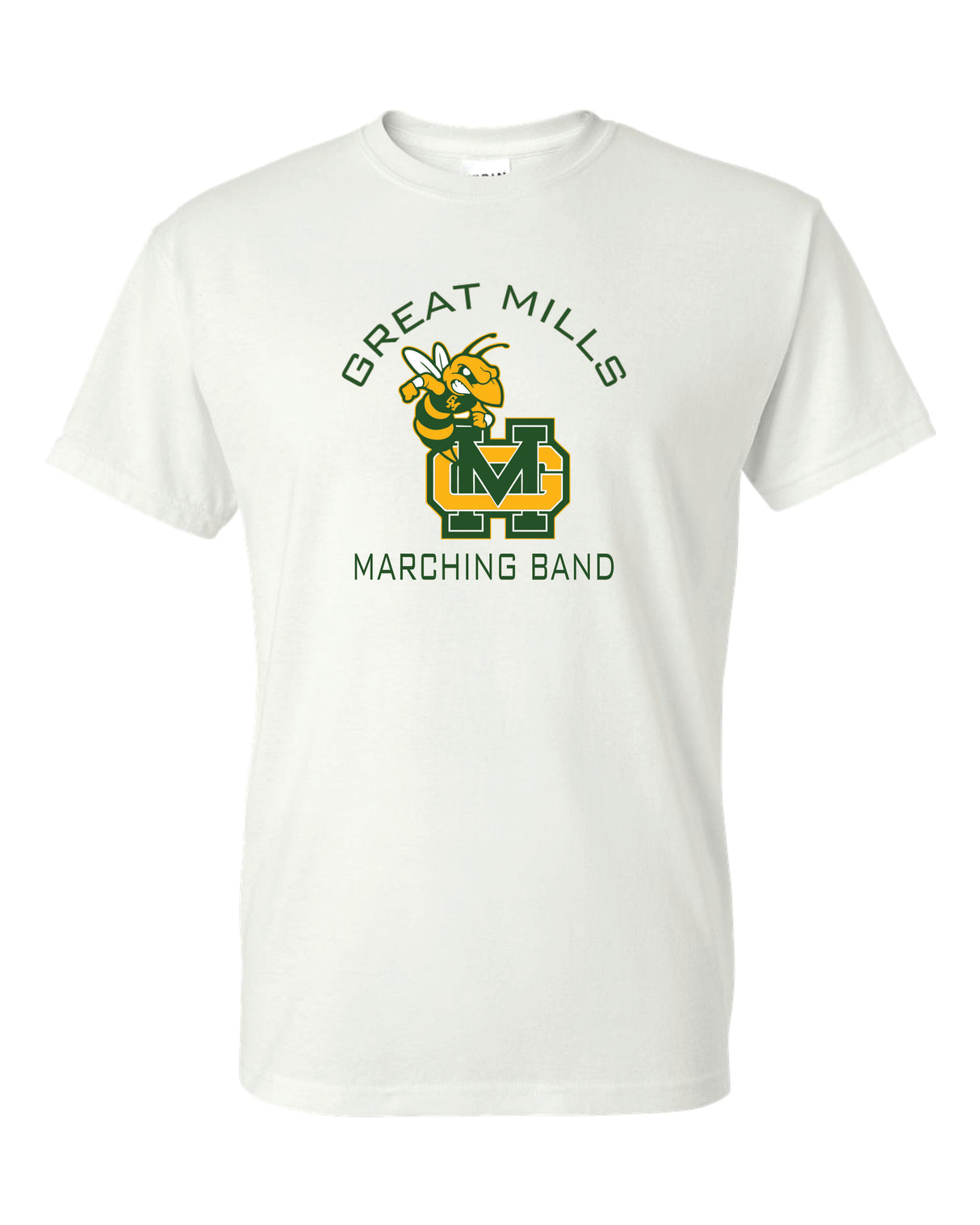Great Mills Marching Band Short Sleeve T-Shirt 50/50 Blend YOUTH
