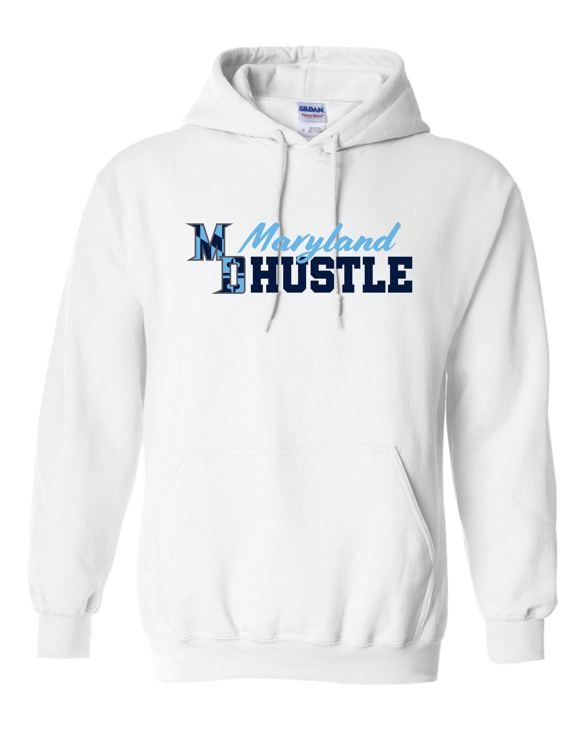 MD HUSTLE Gildan/Jerzee 50/50 Hoodie - Maryland Hustle logo