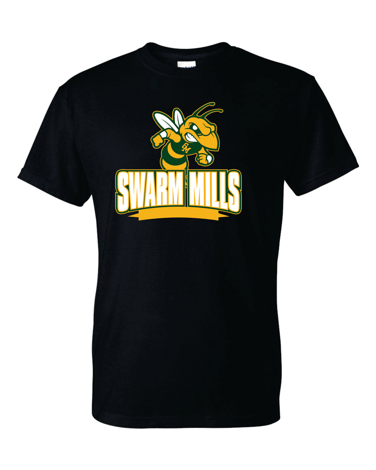 Great Mills Football Short Sleeve T-Shirt 50/50 Blend - Swarm Mills